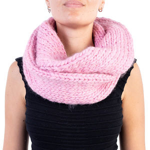 WOOL AND THE GANG LIGHT PINK SCARF | WOMENS SIZE 12X75